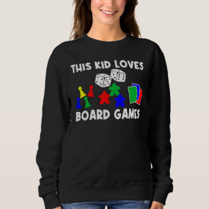 Cool Board Games Art For Men Women Meeple Card Che Sweatshirt