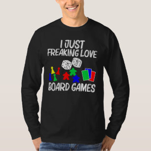 Cool Board Games Art For Men Women Meeple Card Che T-Shirt