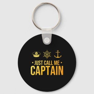 Cool Boat Captain Art For Men Women Sailboat Boati Keychain