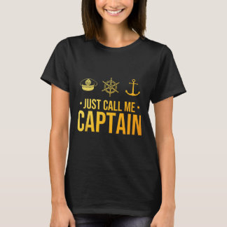 Cool Boat Captain Art For Men Women Sailboat Boati T-Shirt