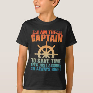 Cool Boat Captain For Men Women Boating Pontoon Bo T-Shirt
