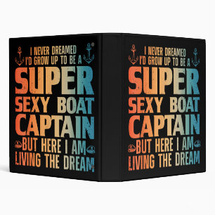 Cool Boat Captain For Men Women Sail Pontoon Boati Binder