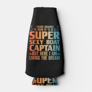 Cool Boat Captain For Men Women Sail Pontoon Boati Bottle Cooler