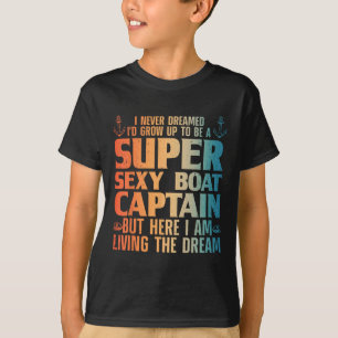 Cool Boat Captain For Men Women Sail Pontoon Boati T-Shirt