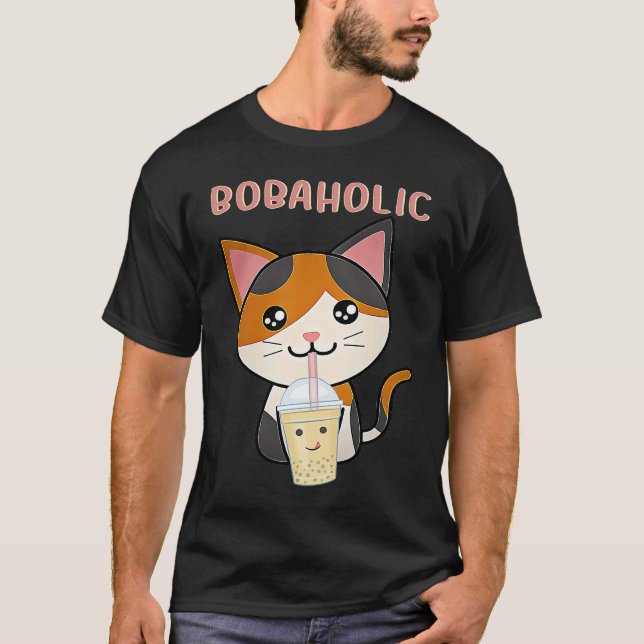 Cool Boba Holic Boba Bubble Tea Lovers   1 T-Shirt (Front)