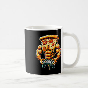 Cool Bodybuilding Gamer Pizza Present Coffee Mug