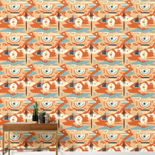 Cool Boho Southwestern pattern tiled Wallpaper