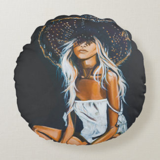 Cool Boho thème Coton Round Coussin