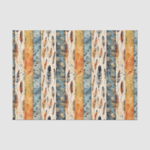 Cool Boho Western tiled pattern decoupage  Tissue Paper