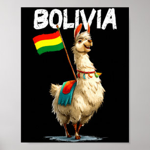Cool Bolivian Llama Costume For Bolivia Lovers  Poster