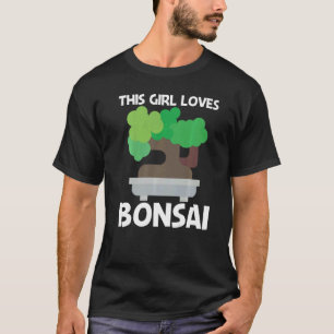 Cool Bonsai For Girls Kids Tree Plant Garden T-Shirt