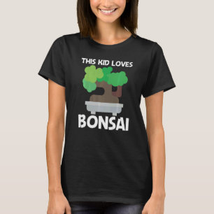 Cool Bonsai For Kids Boys Tree Plant Garden T-Shirt