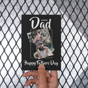 Cool Bonus dad   photo   Fathers Day  Holiday Card