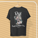 Cool Bonus dad | photo | Fathers Day  T-Shirt<br><div class="desc">Wish your stepdad a happy fathers day with these cool alternatives to a greeting card,  featuring your favourite photo,  a greeting and personalized with the childrens names. All font styles,  colours,  and sizes can be changed by clicking on the customize further link after personalizing.</div>
