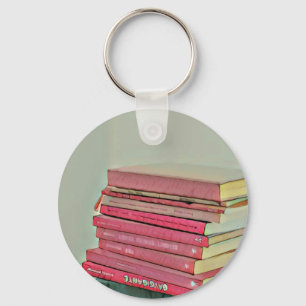 Cool book lover gift keychain