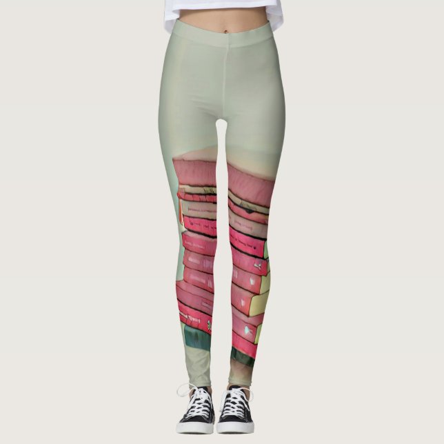 Cool book lover gift leggings (Front)