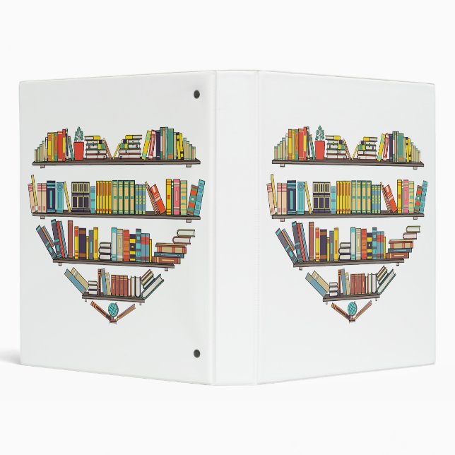 Cool Books Reading Men Women Book Lover Literacy L Binder (Background)