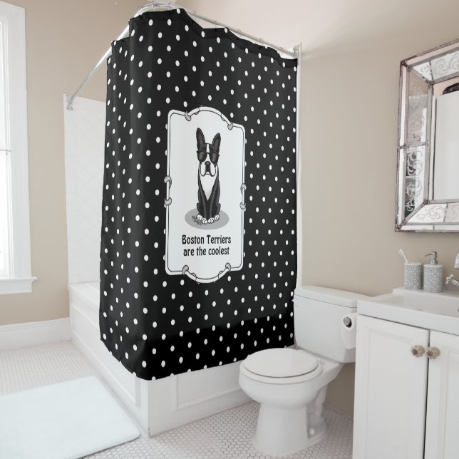 Cool Boston Terrier with Sunglasses (black) (In Situ)