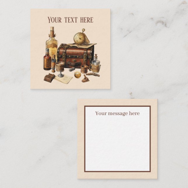 Cool Bourbon add message  Card (Front/Back)