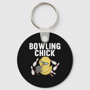 Cool Bowler For Women Girls Ladies Bowling Chick S Keychain