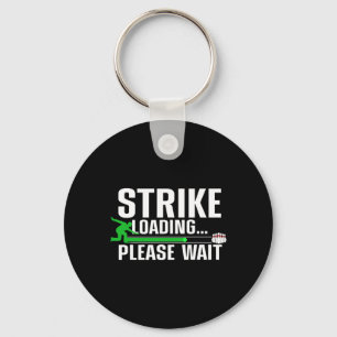 Cool Bowling Art For Men Women Kids Bowler Bowling Keychain