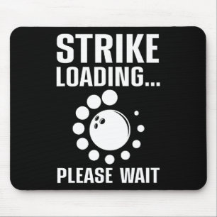 Cool Bowling Art For Men Women Kids Bowler Bowling Mouse Pad