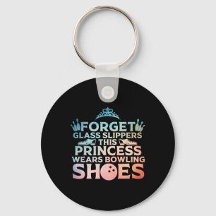 Cool Bowling Art For Women Girls Kids Bowler Targe Keychain