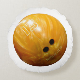 Cool Bowling Bowler Coussin rond