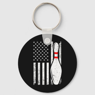 Cool Bowling Design For Men Women Bowler Bowling P Keychain