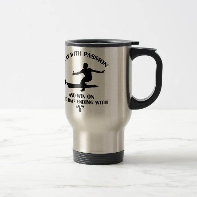 cool bowling design travel mug (Right)