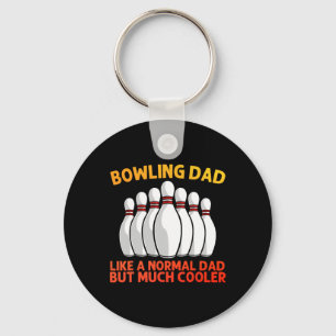 Cool Bowling For Dad Papa Bowling Team Sports Leag Keychain