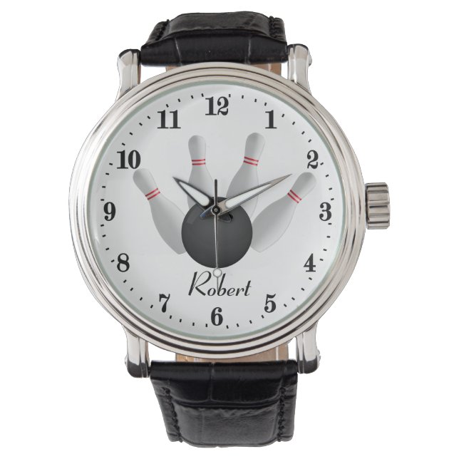 Cool Bowling lovers add name Watch (Front)