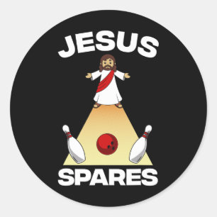 Cool Bowling Novelty For Men Women Bowling Team Ga Classic Round Sticker