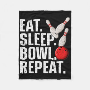 Cool Bowling Novelty For Men Women Bowling Team Ga Fleece Blanket