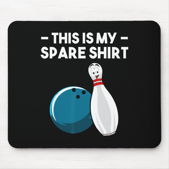 Cool Bowling Novelty For Men Women Bowling Team Ga Mouse Pad (Front)