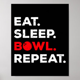 Cool Bowling Novelty For Men Women Bowling Team Ga Poster