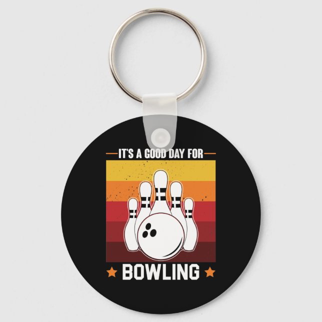 cool Bowling sports lovers  Keychain (Front)