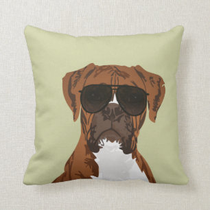 Cool Boxer Dog for Dog Lovers Pillow