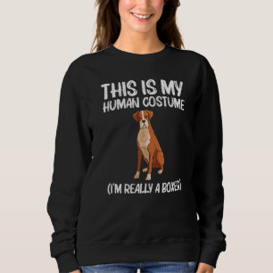 Cool Boxer Dog For Men Women Puppy Dog Owner Trai Sweatshirt