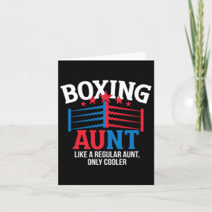 Cool Boxing Aunt Boxing Auntie Card