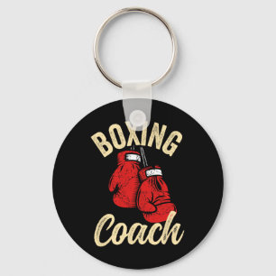Cool Boxing Coach Red Gloves Kickboxing Kickboxer Keychain