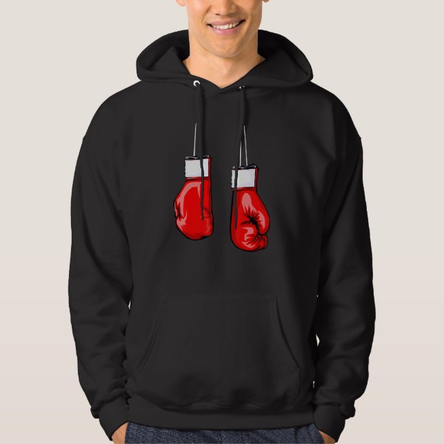 Cool Boxing Gloves For Boxer Fighting  Men Women B Hoodie (Front)