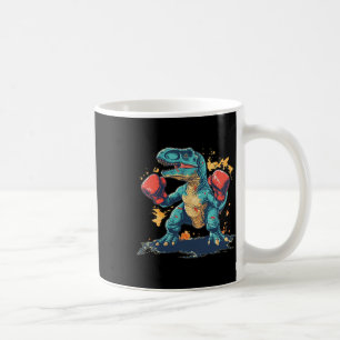 Cool Boxing Gloves With Dinosaur  Coffee Mug