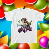 cool boys 4th Birthday dinosaur prehistoric