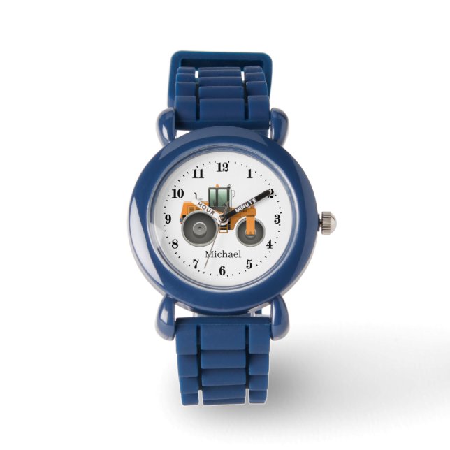 cool boys add name construction watch (Front)