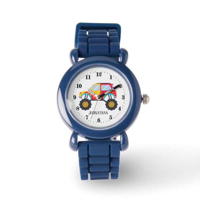 cool boys big truck lovers add name watch (Front)