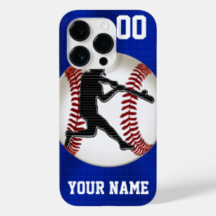 Cool Boys Blue PERSONALIZED Baseball Phone Cases