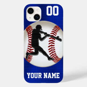 Cool Boys Blue PERSONALIZED Baseball Phone Cases