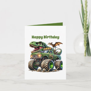 Cool boys monster truck  card