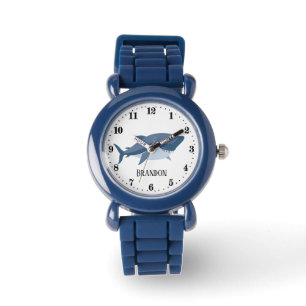 cool boys shark watch add name